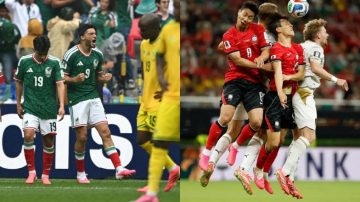 Pelo Grupo A, México e Coreia do Sul saíram na frente na rodada de abertura de seu grupo, na Copa (Fotos: AFP)